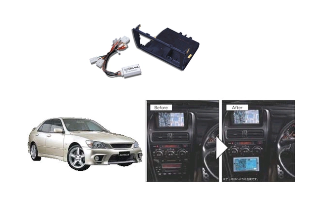 BeatSonic PREMIUM komplett 2-DIN kit IS m/navi u/aktivt system (2001-2005) 