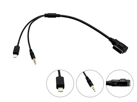 Connects2 AMI/MDI - Lightning &amp; AUX Audi m/RNS-E