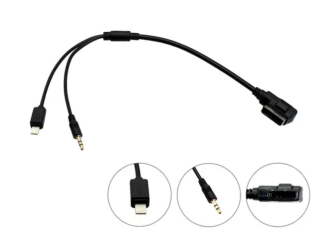 Connects2 AMI/MDI - Lightning & AUX Audi m/RNS-E 