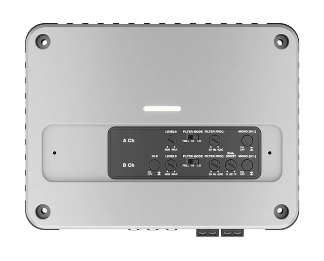 Hertz Marine Venezia V4C 4-kanals forst 4x190 w @ 2 ohm, 4x110 w @ 4 ohm 