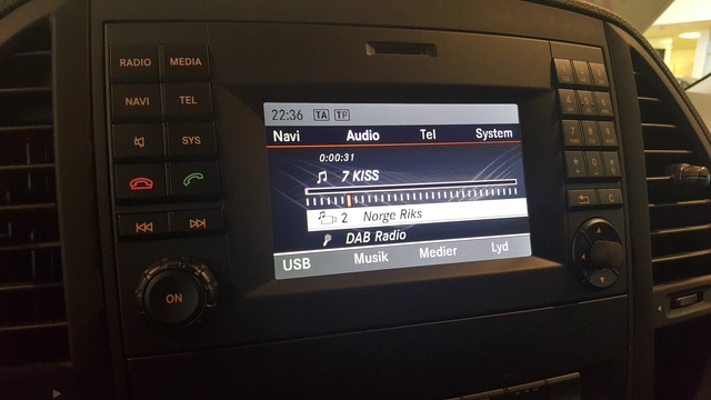 Dension DAB/DAB+ mottaker DAB-integrering via USB-inngang 