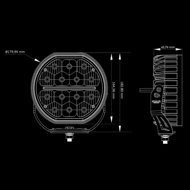Strands Big Energy, 7" LED ekstralys, 60 Watt, 5.600 Lumen 