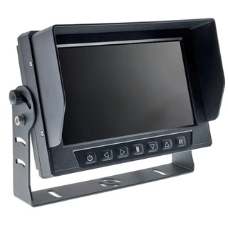 Ampire 7" TFT  LCD-Skjerm Med 2 videoinnganger, IP69
