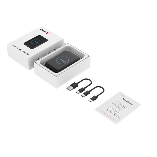 ConnectED Apple CarPlay/Android Auto Konverterer fra kablet til trådløs 