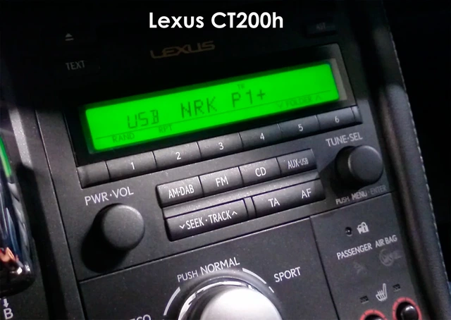 Dension DAB/DAB+ mottaker DAB-integrering via USB-inngang 