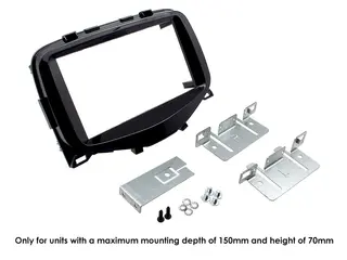 Connects2 Premium monteringskit 2-DIN Aygo/108/C1 (2014 - 2021) Pianosort