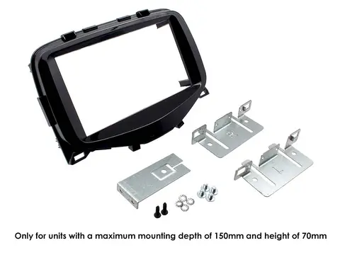 Connects2 Monteringskit 2-DIN Aygo/108/C1 (2014 - 2021) Pianosort