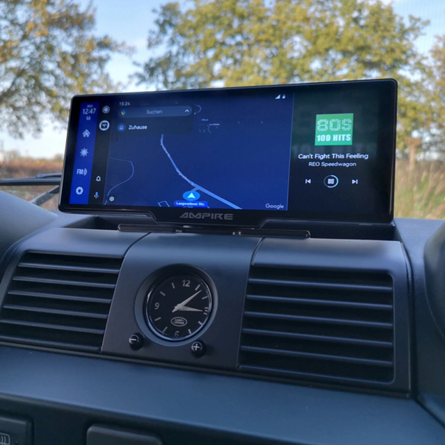 Ampire Apple Carplay/Android Auto Frittstående 10" skjerm m/DVR 