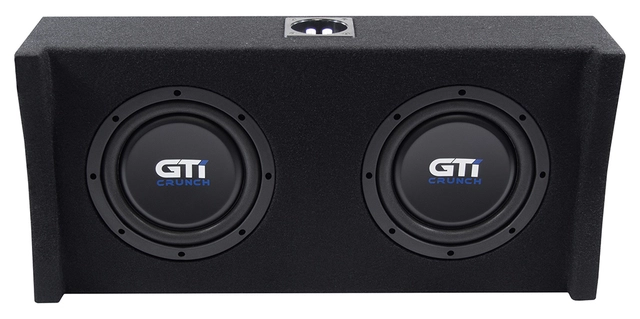 CRUNCH GTI200S + GPX750.1D Basspakke med 8" downfire og mono 
