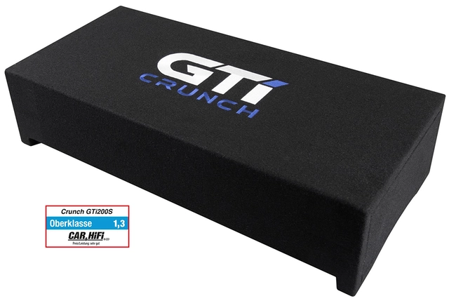 CRUNCH GTI200S + GPX750.1D Basspakke med 8" downfire og mono 