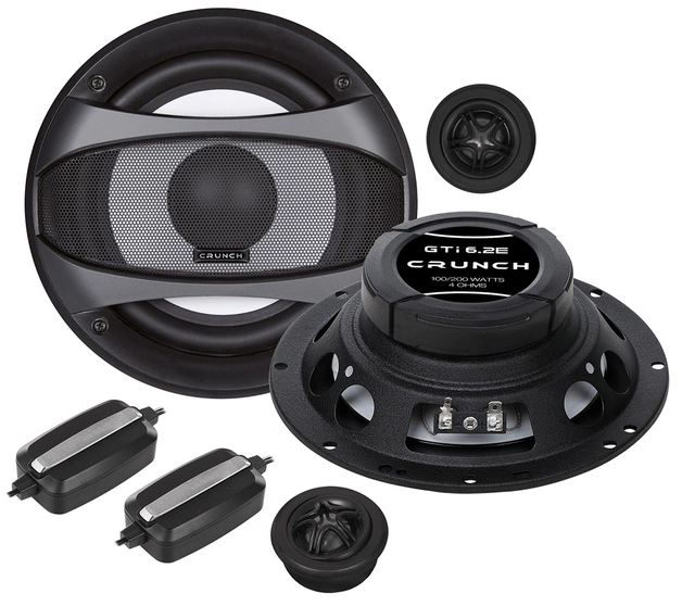 CRUNCH GTI6.2E, 2-vei kompo 16,5 cm 16,5 cm (6½") Komponentsett 