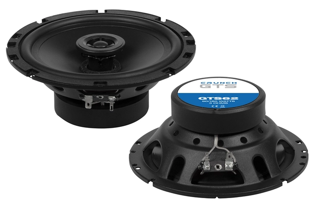 CRUNCH GTS62, 2-vei koaxial 16,5 cm 16,5 cm (6½") Koaxial høyttalere 