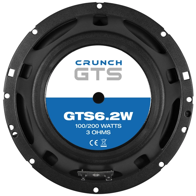 CRUNCH GTS6.2W Woofer 16,5 cm 16,5 cm (6½") Kickbass høyttaler 