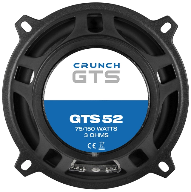 CRUNCH GTS52, 2-vei koaxial 13 cm 13 cm (5¼") Koaxial høyttalere 