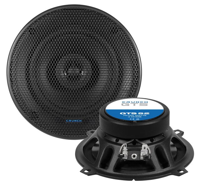 CRUNCH GTS52, 2-vei koaxial 13 cm 13 cm (5¼") Koaxial høyttalere 