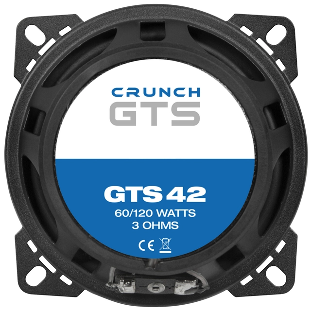 CRUNCH GTS42, 2-vei koaxial 10 cm 10 cm (4") Koaxial høyttalere 