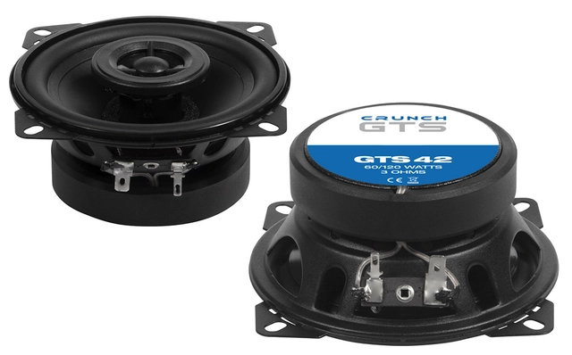 CRUNCH GTS42, 2-vei koaxial 10 cm 10 cm (4") Koaxial høyttalere 
