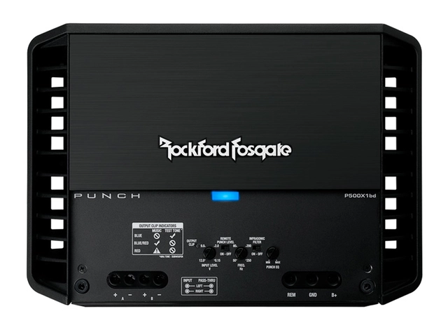 Rockford Fosgate Bilforsterker 1 x500W Punch monoforsterker, 1 Ohm stabil 