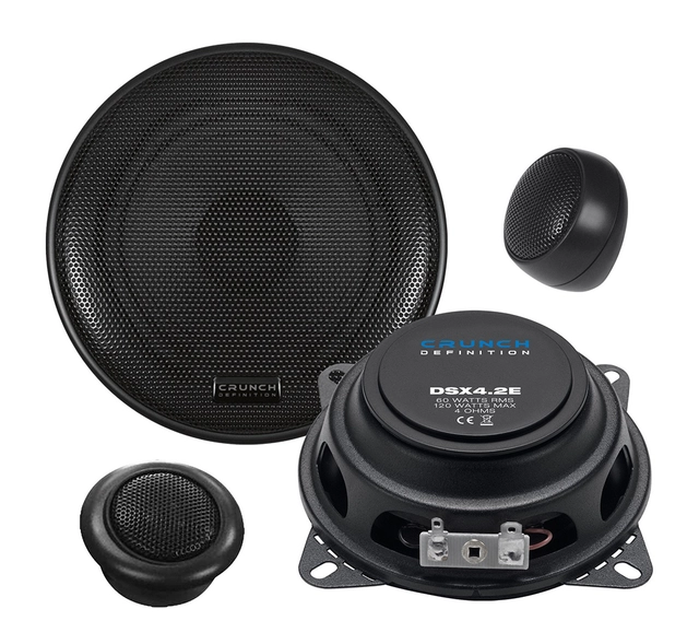 CRUNCH DSX4.2E, 2-veis kompo 10cm 10 cm (4") Komponentsett 
