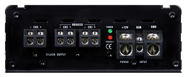 CRUNCH GTO3750, 3-kanals forsterker Class D Digital 3-kanals forsterker 