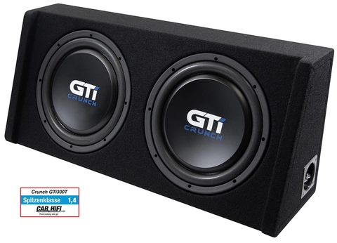 CRUNCH GTI300T 2x12" Basskasse med slave