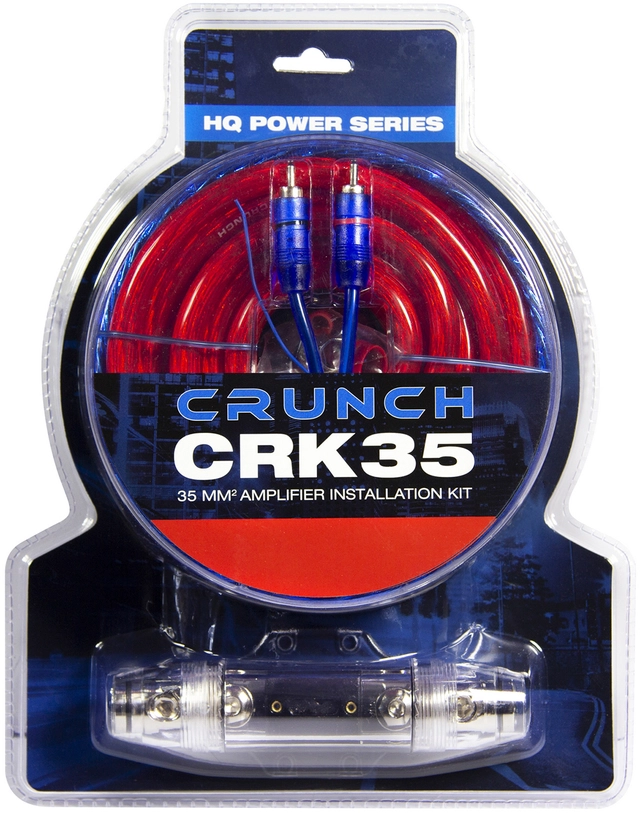 CRUNCH CRK35 kabelkit 35 mm² Komplett forsterker kit ink RCA 
