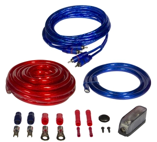 CRUNCH CRK25 kabelkit 25 mm&#178; Komplett forsterker kit ink RCA