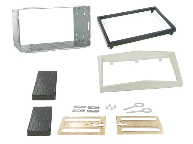 Connects2 Premium monteringskit 2-DIN Opel - Headunits "med knekk" Perlehvit 