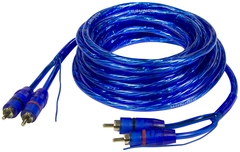 CRUNCH CRC5 RCA kabel 5 m Dobbelskjermet og flettet
