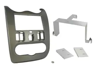 Connects2 Premium monteringskit 2-DIN Duster/Logan/Sandero (2010-2013) Grå