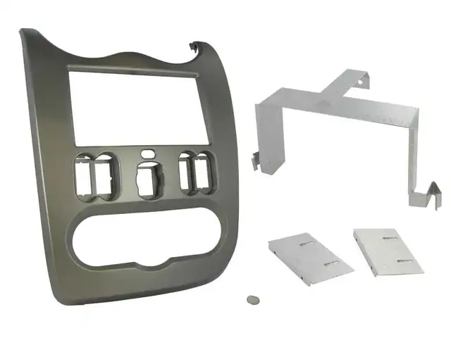 Connects2 Premium monteringskit 2-DIN Duster/Logan/Sandero (2010-2013) Grå 