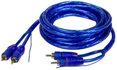 CRUNCH CRC3 RCA kabel 3 m Dobbelskjermet og flettet