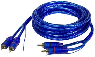 CRUNCH CRC3 RCA kabel 3 m Dobbelskjermet og flettet