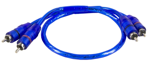 CRUNCH CRC0.5 RCA kabel 0,5 m Dobbelskjermet og flettet