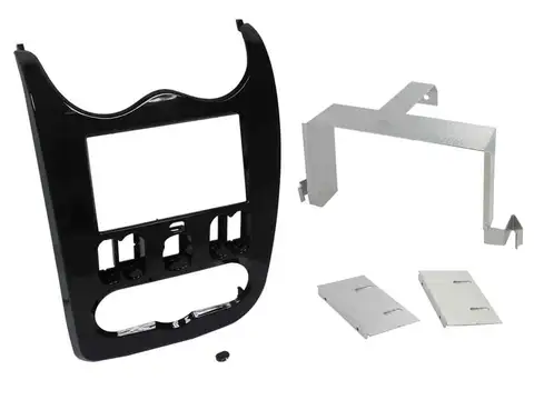 Connects2 Premium monteringskit 2-DIN Duster/Logan/Sandero (2010-2013) Sort