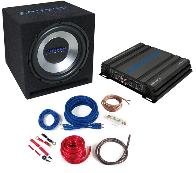 CRUNCH CBP500 Basspakke 2 kanals 250W RMS / 500W maks 