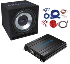 CRUNCH CBP1000 Basspakke 4 kanals 500W RMS / 1000W maks
