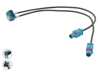 Connects2 Antenneadapter 1 x DOBBEL FAKRA (Hun) - 2 x FAKRA (Han)