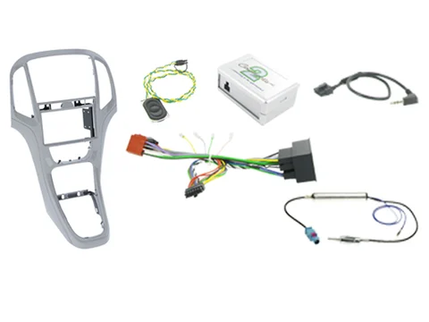 Connects2 Komplett monteringskit 2-DIN Opel Astra (2010 - 2015) Sølv