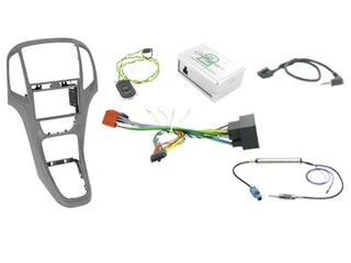 Connects2 Komplett monteringskit 2-DIN Opel Astra (2010 - 2015) Grå