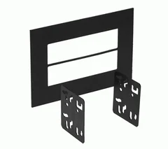 Metra Monteringsramme 1-DIN/2-DIN Universal trim ring med festebraketter