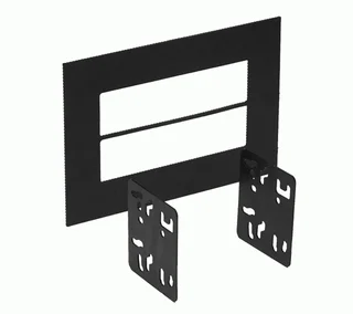 Metra Monteringsramme 1-DIN/2-DIN Universal trim ring med festebraketter