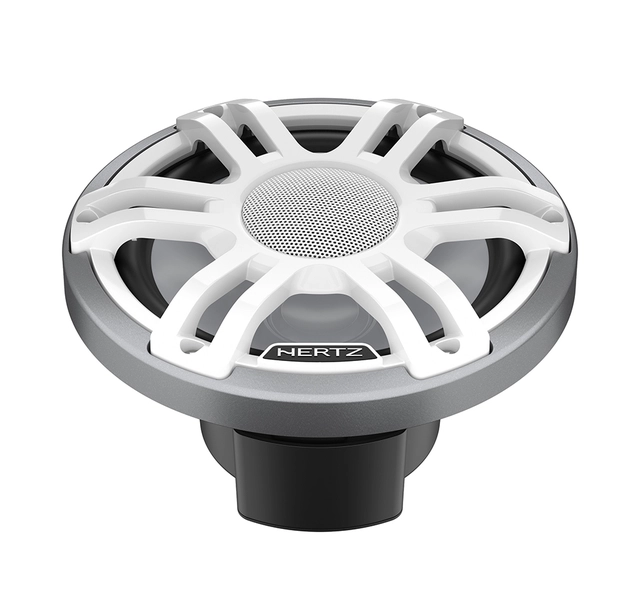 Hertz HMX77SLDSW 7,7" koaxial hvit LED Sprutsikker IP65, 200W RGB LED-lys 