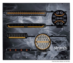 Strands display med EU kontakt 90x90cm 7 knapper av/p&#229;.