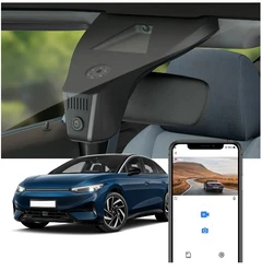 FITCAMX Integrert 4K Dashcam (foran) VW ID.7 (2023 - 2025) sort