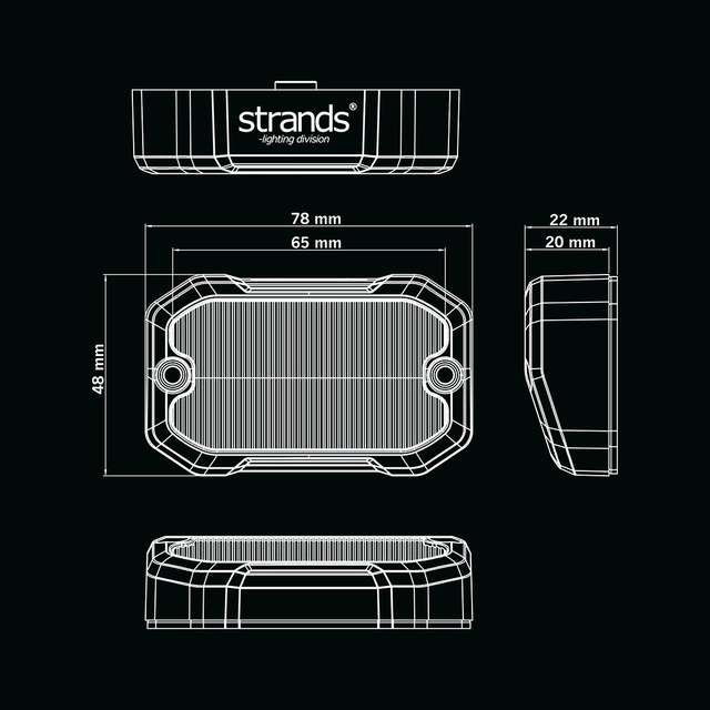Strands Unity Scene lys Rygge- og varsellys 