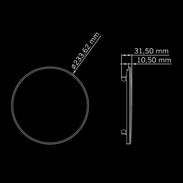 Strands Siberia lysbeskyttelse gult 9" For Night Ranger og XP 