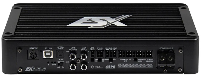 ESX 6-kanals DSP-forsterker 750W RMS i 2 Ohm 