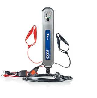 EXIDE Batterilader 12V/15A M/lykt og mulighet for fastmontering. 