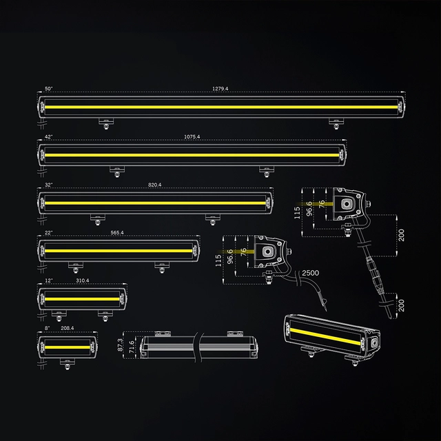 Strands Siberia XP DR LED-bar 42" Dobbel radet LED-bar på 42", 25500 Lumen 